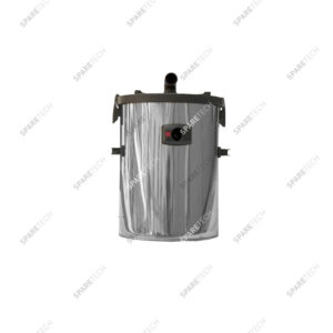 Cuve aspirateur inox D.430mm avec filtre conique