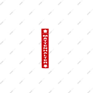 Autocollant rouge "MATTENHALTER"