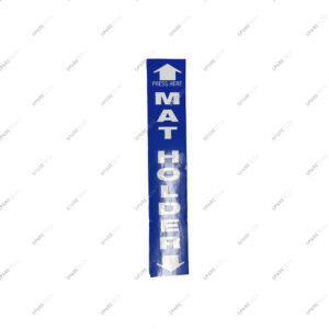 Autocollant bleu "MATTENHALTER"