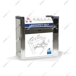 Lave-tapis vapeur 4kW, 380V et monnayeur électronique