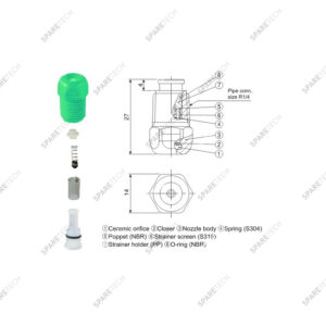 Buse pour parfumeur M1/4" 80.125