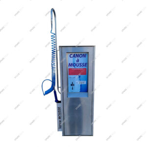 Borne mousse basse pression inox, avec monnayeur electronique