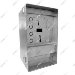 Coffret de commande inox avec tiroir 22x21.5x39cm