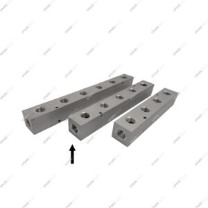 Rampe de distribution inox 5 sorties, 2 entrées F1/2"