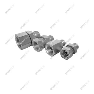 Raccord fou acier BSP60Ø réduction F3/8" M1/4''