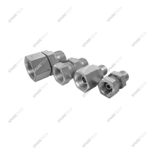 Raccord fou acier BSP60Ø MF3/8"