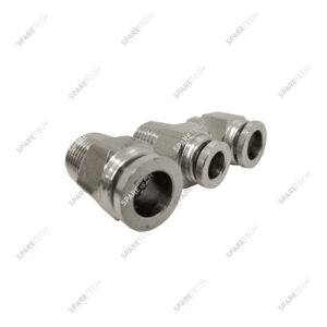 Raccord instantané droit, inox, M1/4" pour tuyau 6-8mm