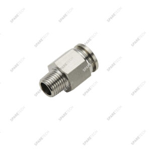 Raccord instantané droit, inox, M1/4" pour tuyau 8-10mm