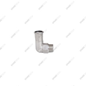 Coude inox 90° à sertir  D22+M3/4"