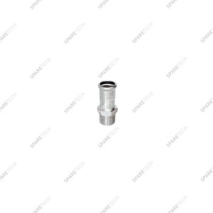 Raccord inox à sertir D22+M1"