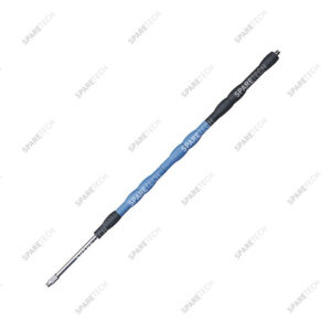 Lance droite 1000mm avec poignée tournante bleue et injecteur