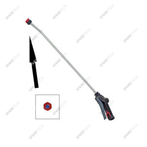 Lance inox 600mm avec poignée F1/2" pour produit jante, buse 03.110