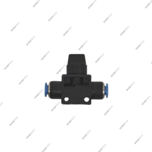 Connexion droite PBT 12-12mm avec vanne d'arrêt