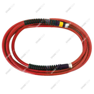 Tuyau HP TITAN 5.00m FF3/8" rouge