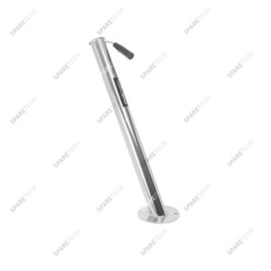 Support de lance inox à fixation au sol avec clapet de sécurité
