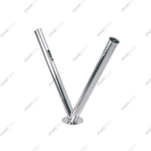 Support de lance double inox Mosmatic; fixation au sol