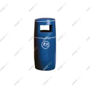Poubelle PE bleue 90L. livrée sans seau intérieur  RAL5019