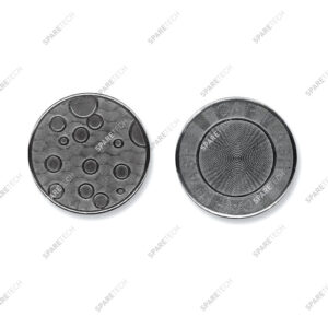 Jeton inox 22 X 1.85 mm non-troué (lot par 100)
